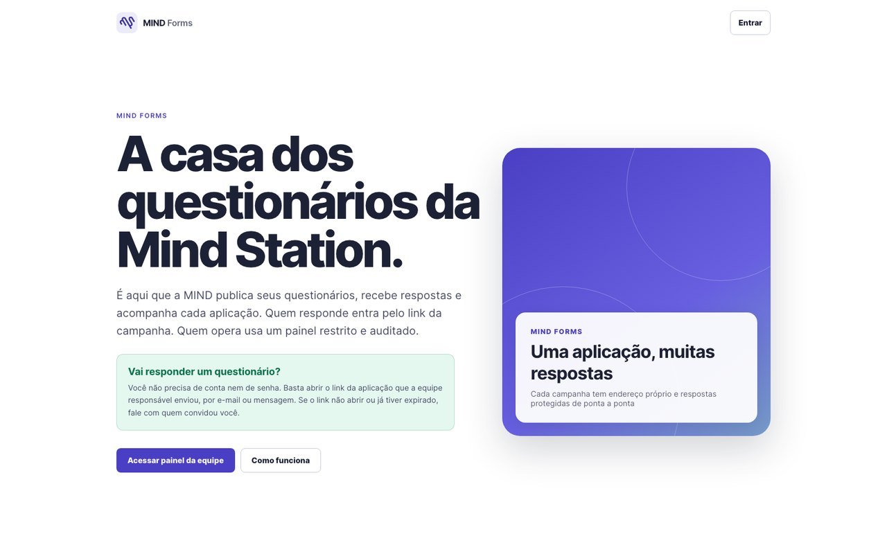 Interface do MIND Forms